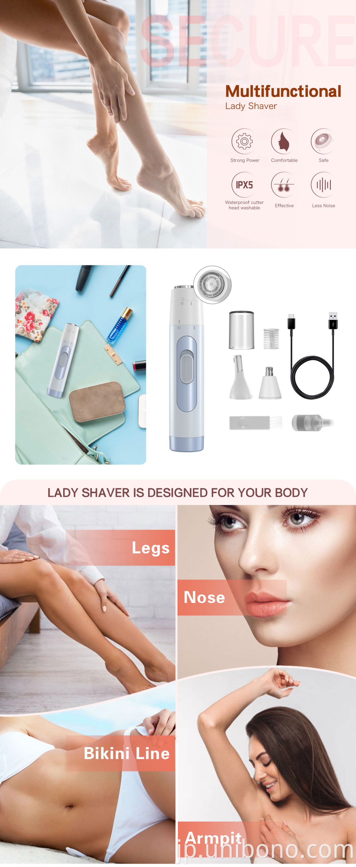 Pen Shape Removal Eyebrow Ear Nose Hair Trimmer